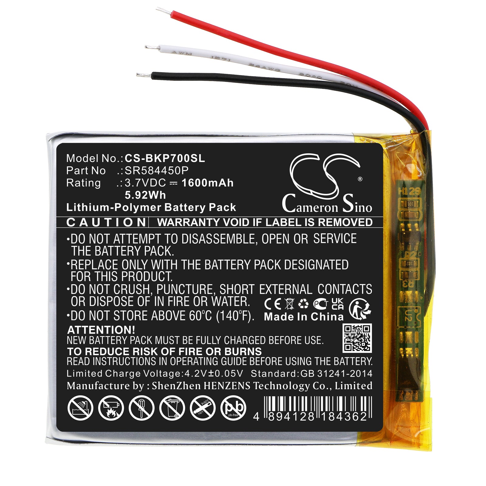 Becker Transit 7SL EU TRANSIT7SLEU 1600mAh GPS Replacement Battery BatteryClerkcom GPS