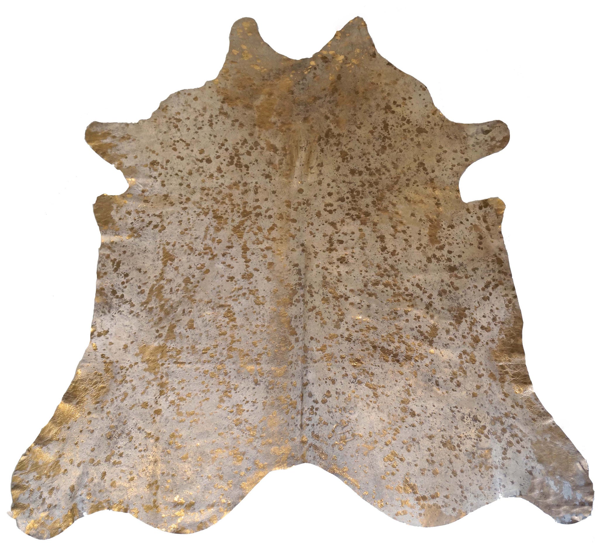 Gold Acid Wash Cowhide Rug design by BD Hides