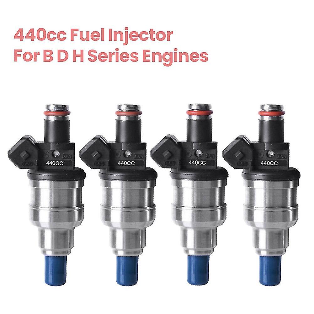 4pcs New 440cc Fuel Injector Nozzle For Accord D16 D18 B16 B18 B20 F22 H22 H22a B D H Series Engine