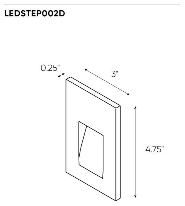 DALS Lighting LEDSTEP002D 5 quotTall LED Step Light   3000K  amp120   Modern   Stair And Step Lights   by Buildcom  Houzz