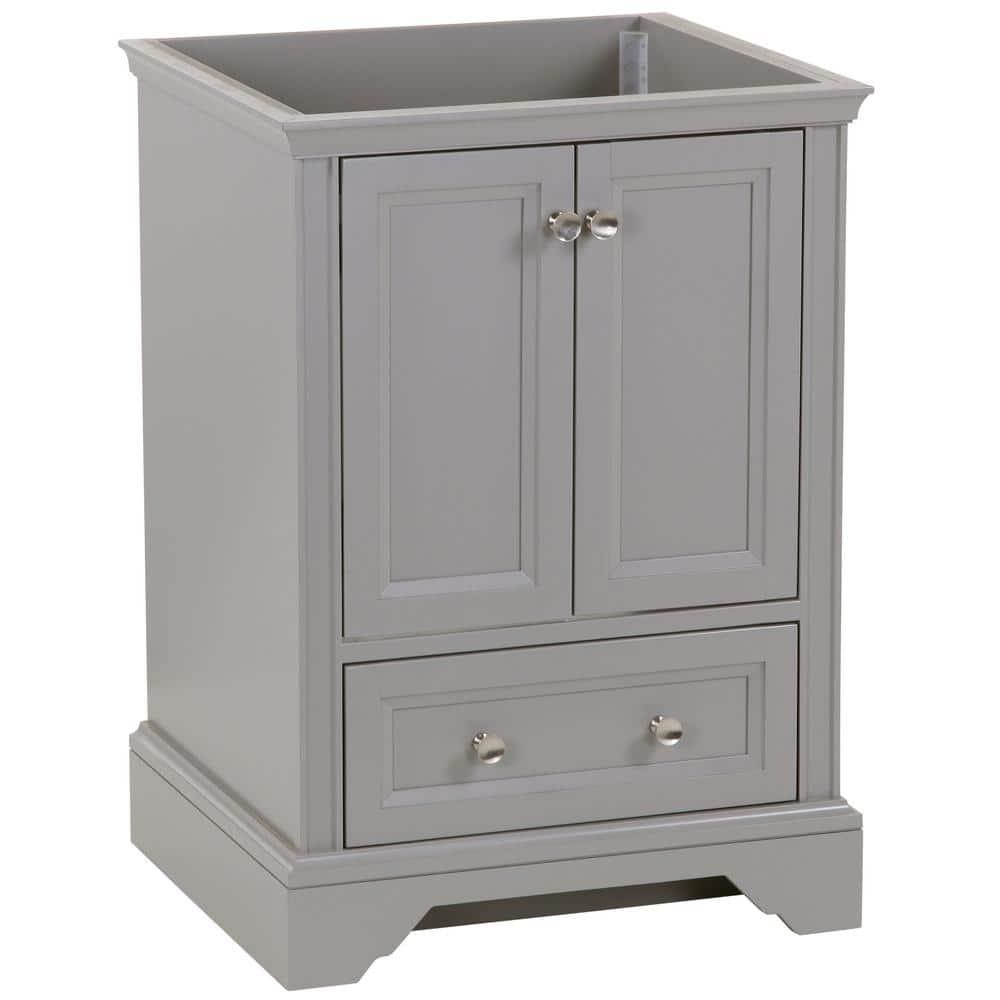 Home Decorators Collection Stratfield 2417 in W x 2157 in D x 3425 in H Bath Vanity Cabinet Only in Sterling Gray