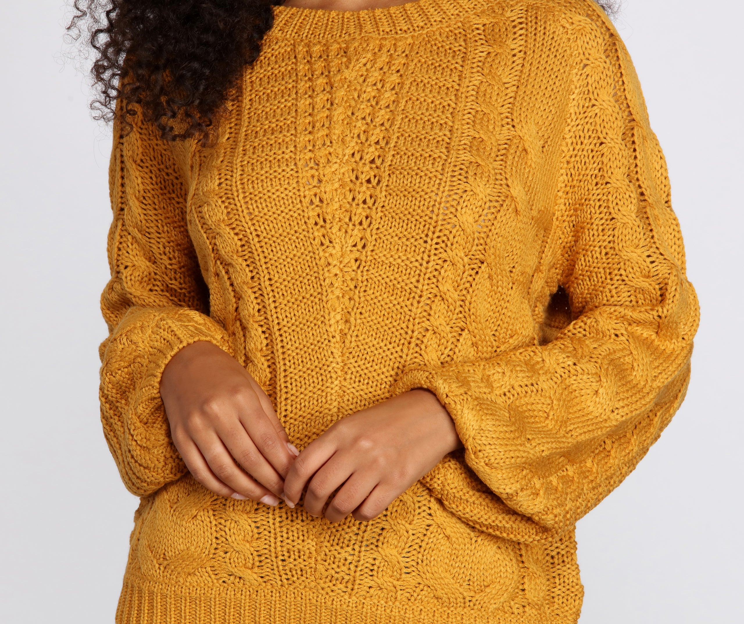 Cable Knit Cutie Sweater