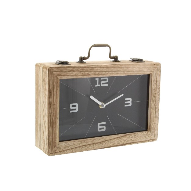 Wooden Encased Clock Black Olivia amp May