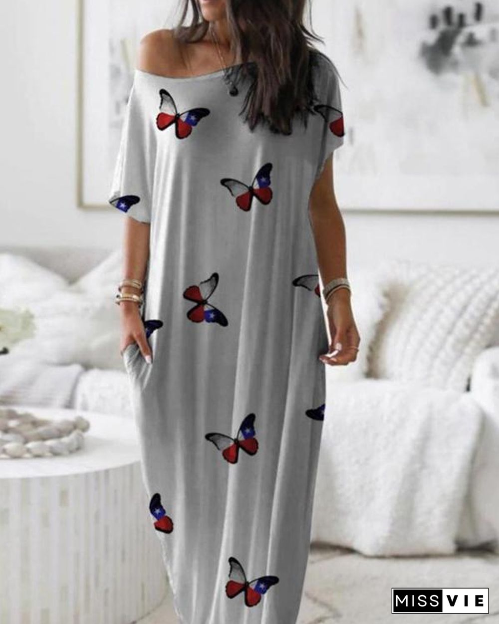 Loose Casual Large Size Cotton Dress