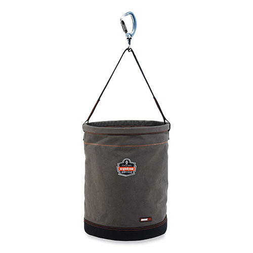 Ergodyne Arsenal 5945 Extra-Large Swiveling Carabiner Canvas Hoist Bucket | 150 lb， Gray | EGO14945