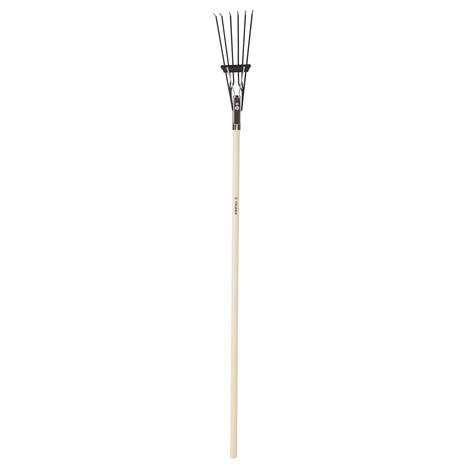 Truper 58 in. 6 Tine Steel Shrub Rake Wood Handle