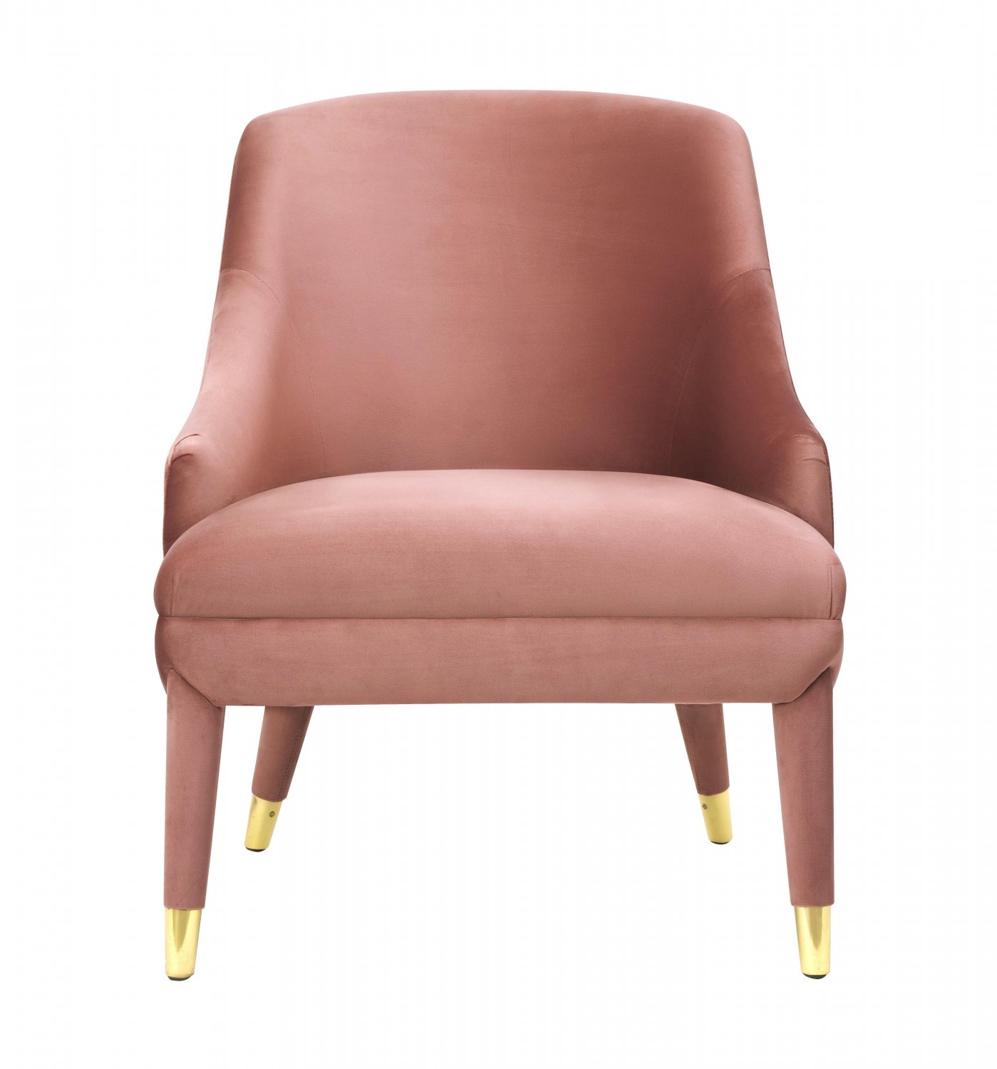 TOV Furniture Orchid Velvet Chair with Gold Tipped Legs