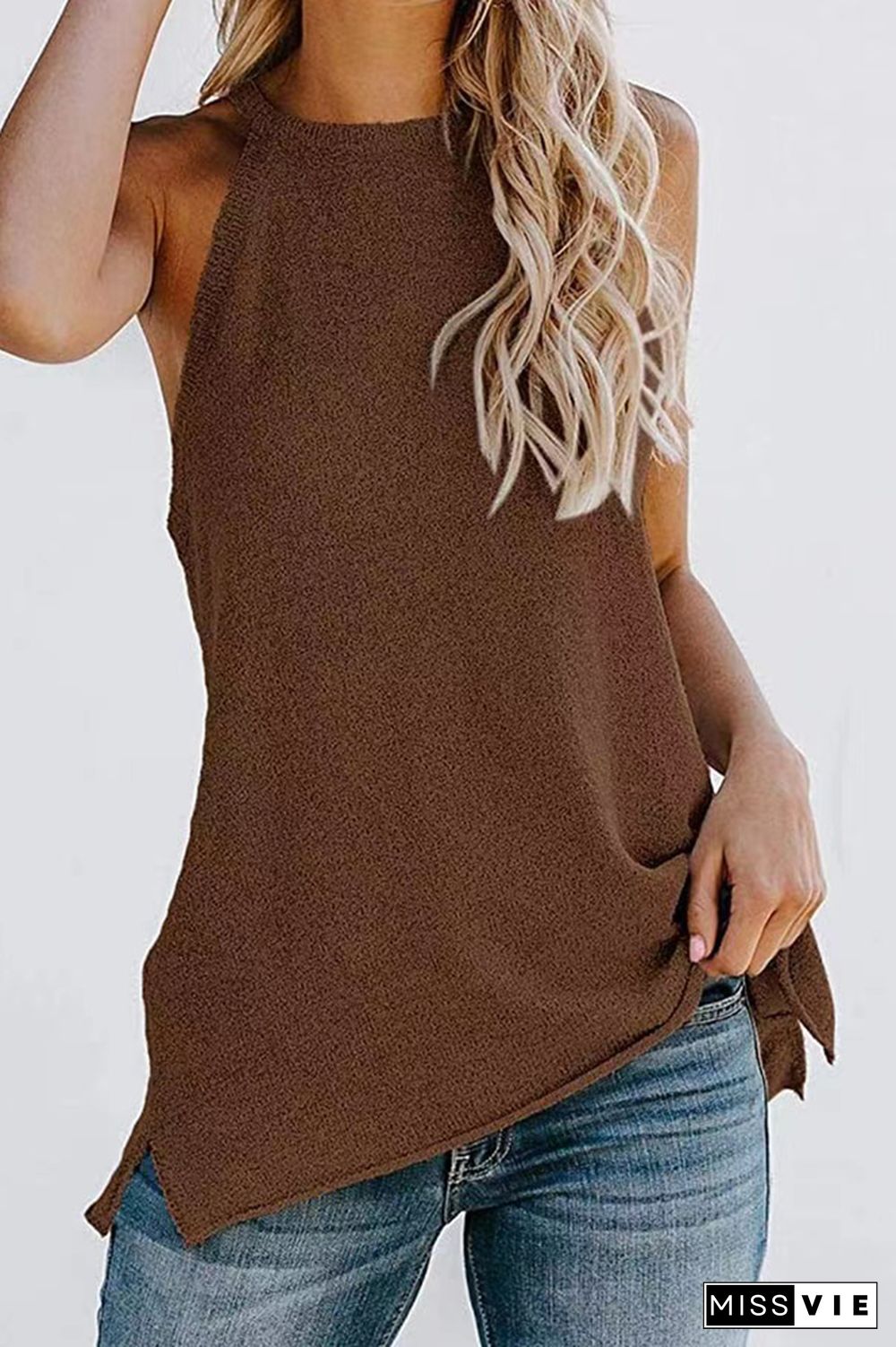 Plain Knit Tank Top