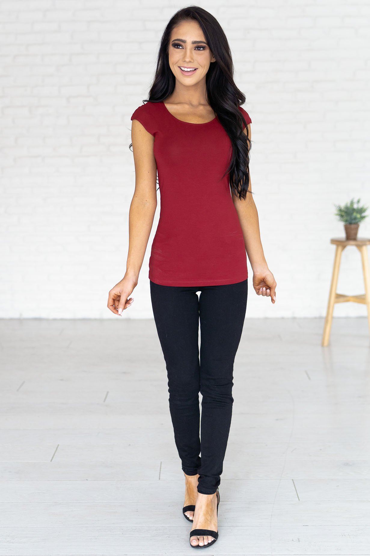 Cap Sleeve Modest Layering Tee