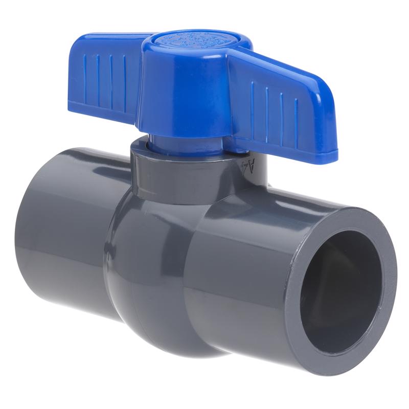 BALL VALVE 3/4SOLV PVC80