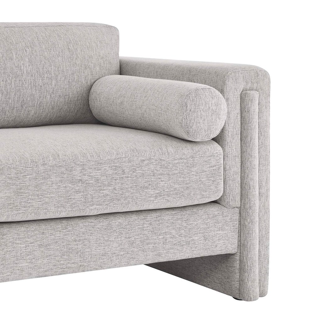 JASIWAY Modern Upholstered Sofa Loveseat with 2 Pillows