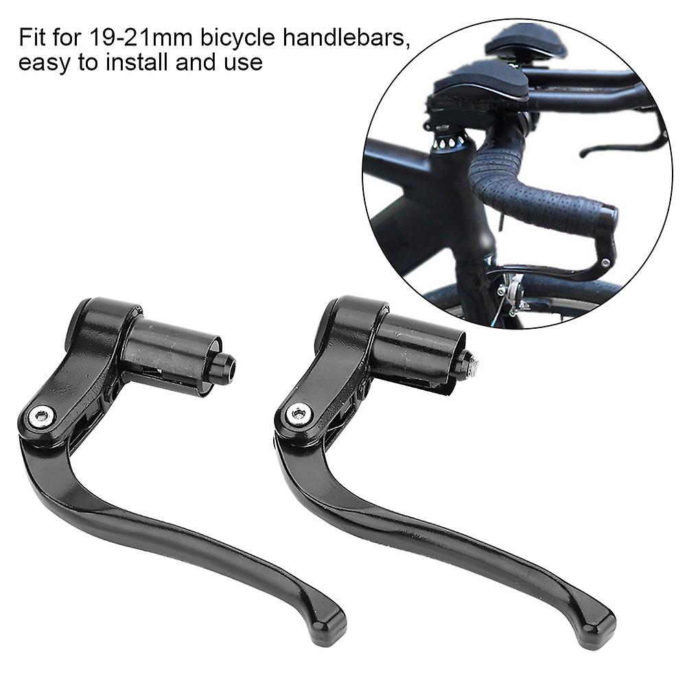 Brake Level Fixed Gear Folding Bike Handlebar Cycling Accessory (black)