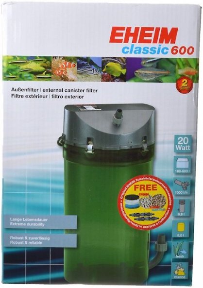 Eheim Classic 600 External Aquarium Canister Filter