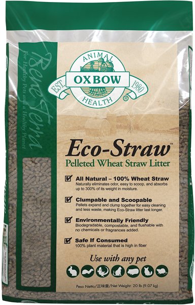 Oxbow Bene Terra Eco-Straw Pelleted Wheat Straw Small Animal Litter