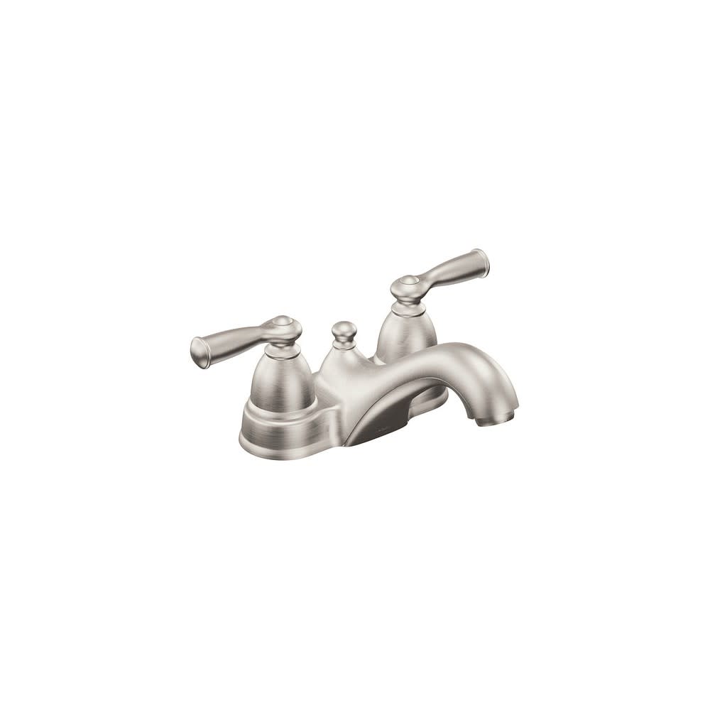 Moen Banbury Bathroom Faucet Spot Resist Nickel 2 Handle Low Arc