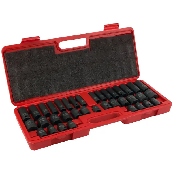 Performance Tool 38-Piece Impact Socket Set