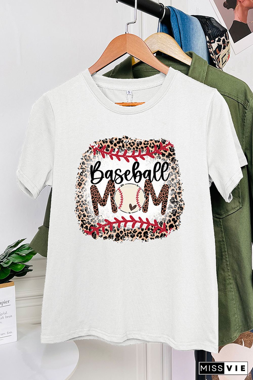 Baseball Mom Short Sleeve Graphic Tee Wholesale