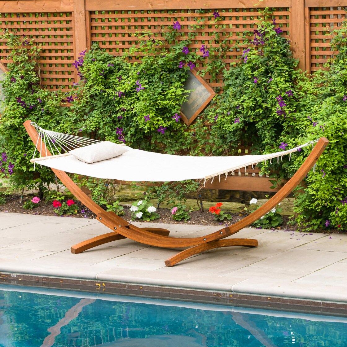 Leisure Season Fabric Hammock With Stand