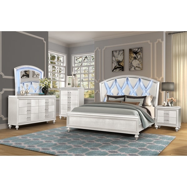 Ginger King 4 Pc Bedroom set Gray - - 37984836