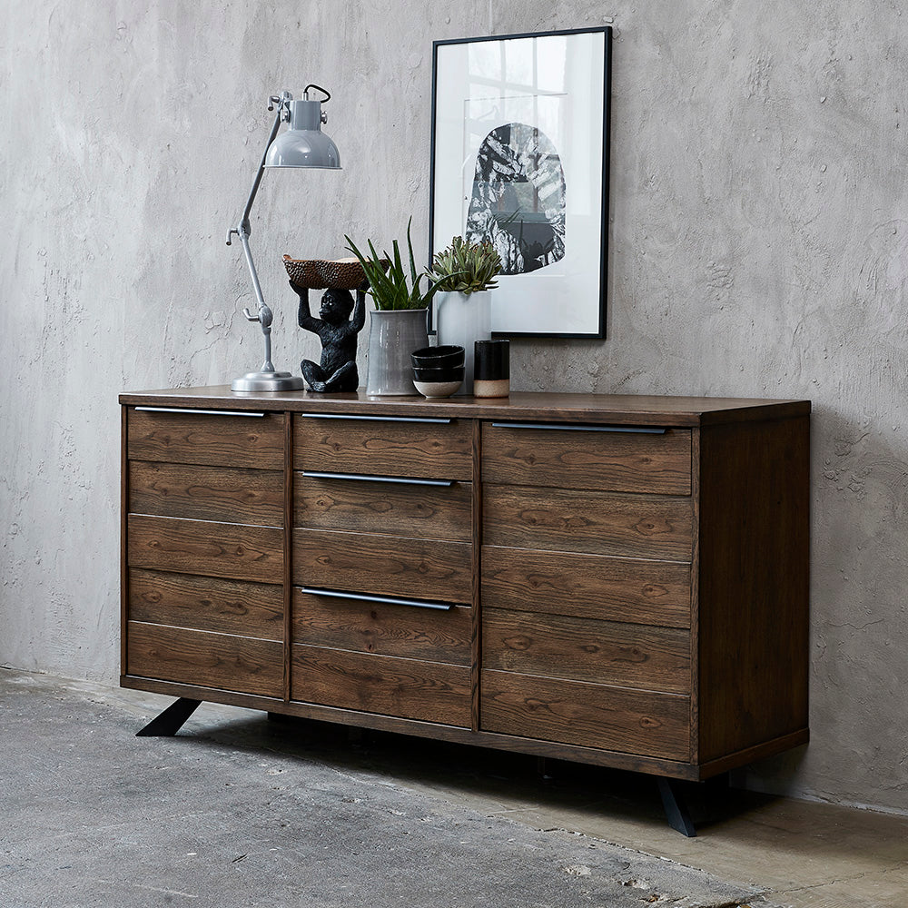 ARNO Sideboard Buffet170cm - Brown & Black