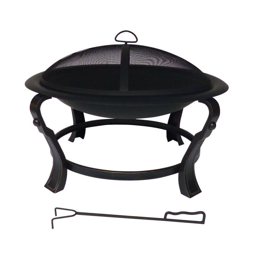 Hampton Bay Ashcraft 30 in. Steel Round Fire Pit FT-01C