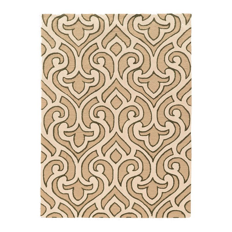 Linon Trio Neutral Design Rug