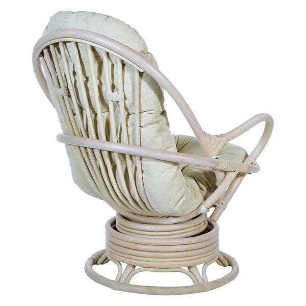 Rattan Swivel Rocker Chair