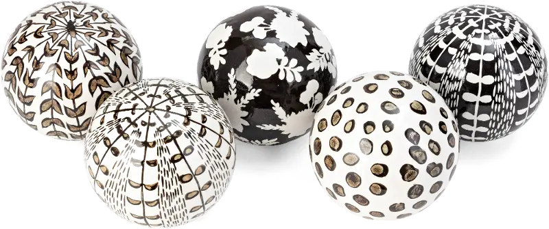 Assorted Black and White Deco Ball