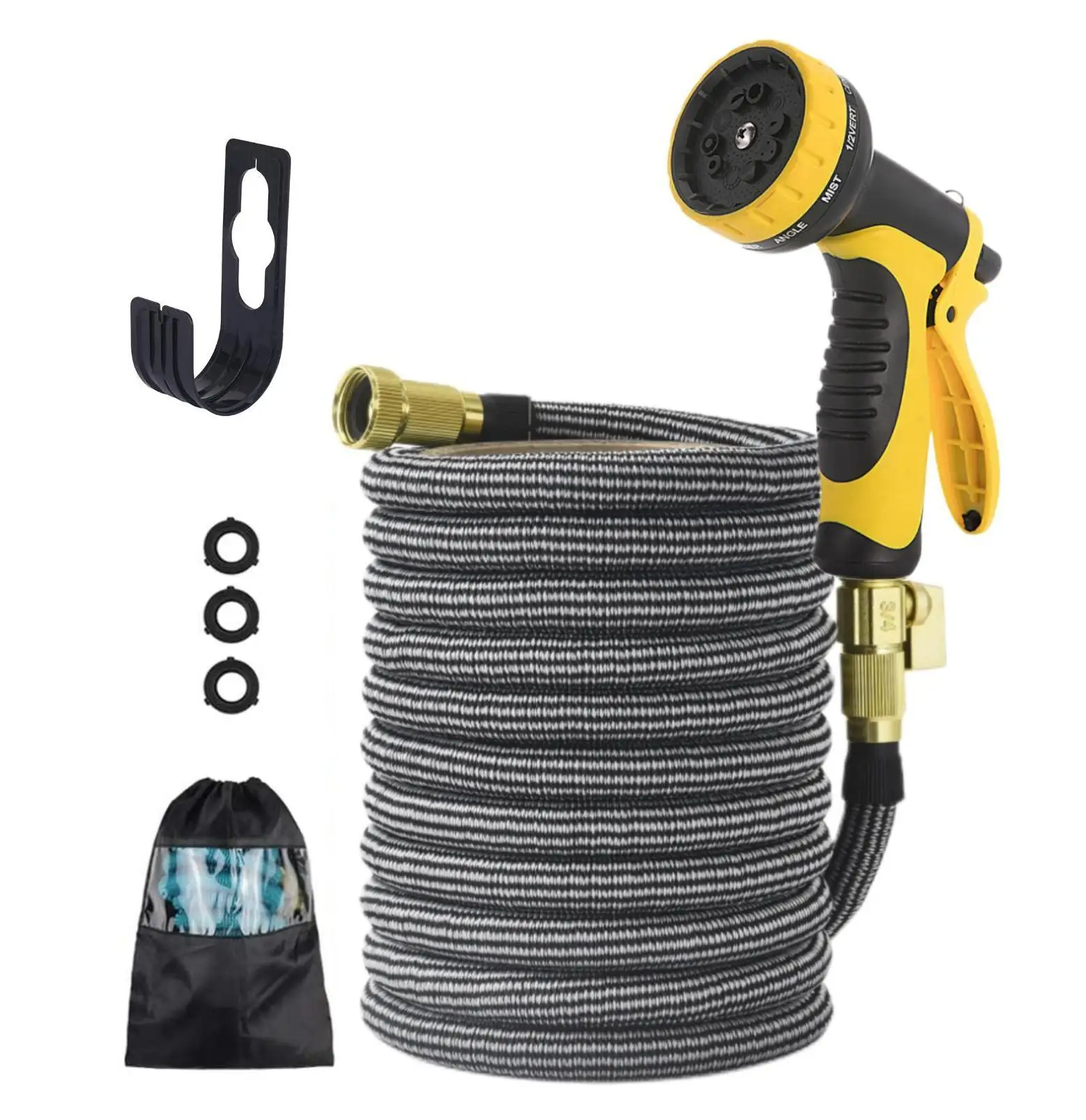 2023 Garden Supplies Expandable Garden Hose with 10 Function Nozzles Best Choice for Watering and Washing