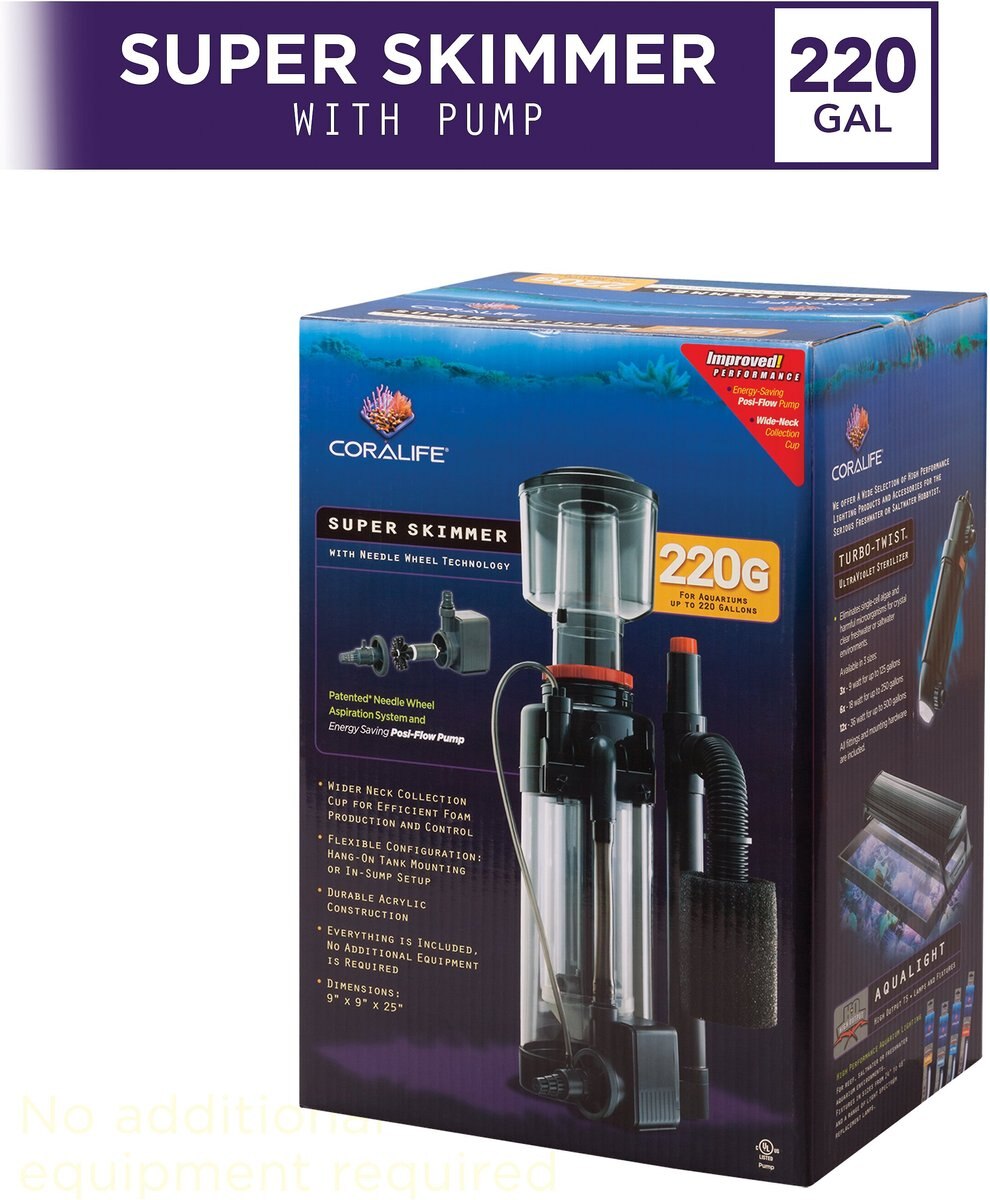 Coralife Super Protein Aquarium Skimmer and Pump