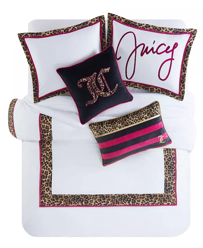 Juicy Couture Regent Leopard 3-Pc. Comforter Set， Queen