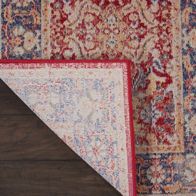 Nourison Global Vintage Glb02 Red Indoor Area Rug