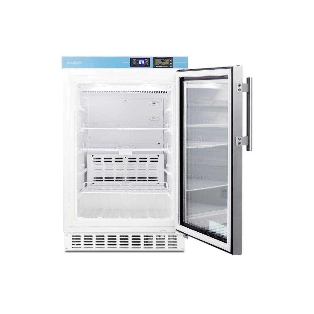 Summit Appliance 2.65 cu. ft. Vaccine Refrigerator in White ADA Compliant ACR46GLCAL