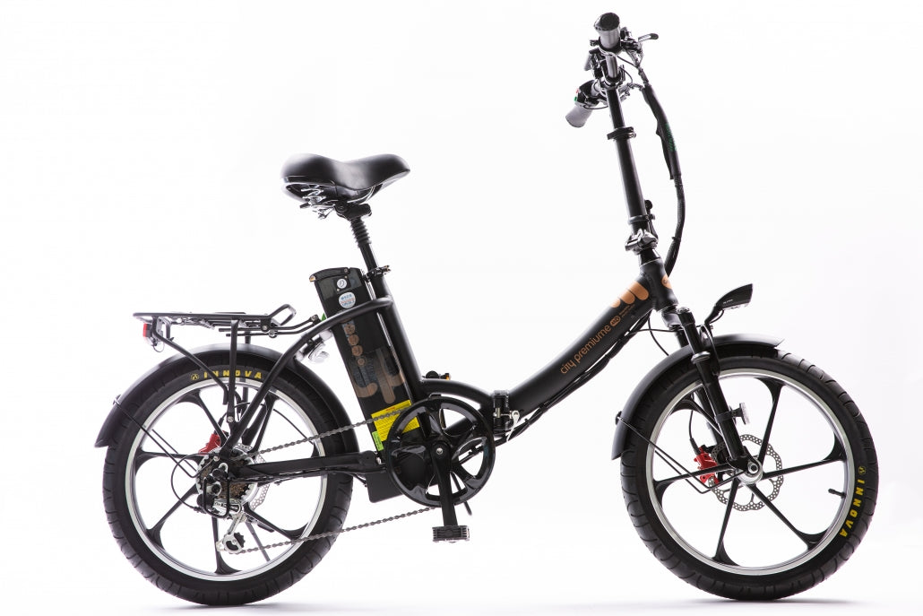 Green Bike Electric New City Premium Folding Step Thru 48V Ebike