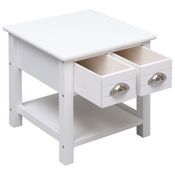 Side Table White 15.7