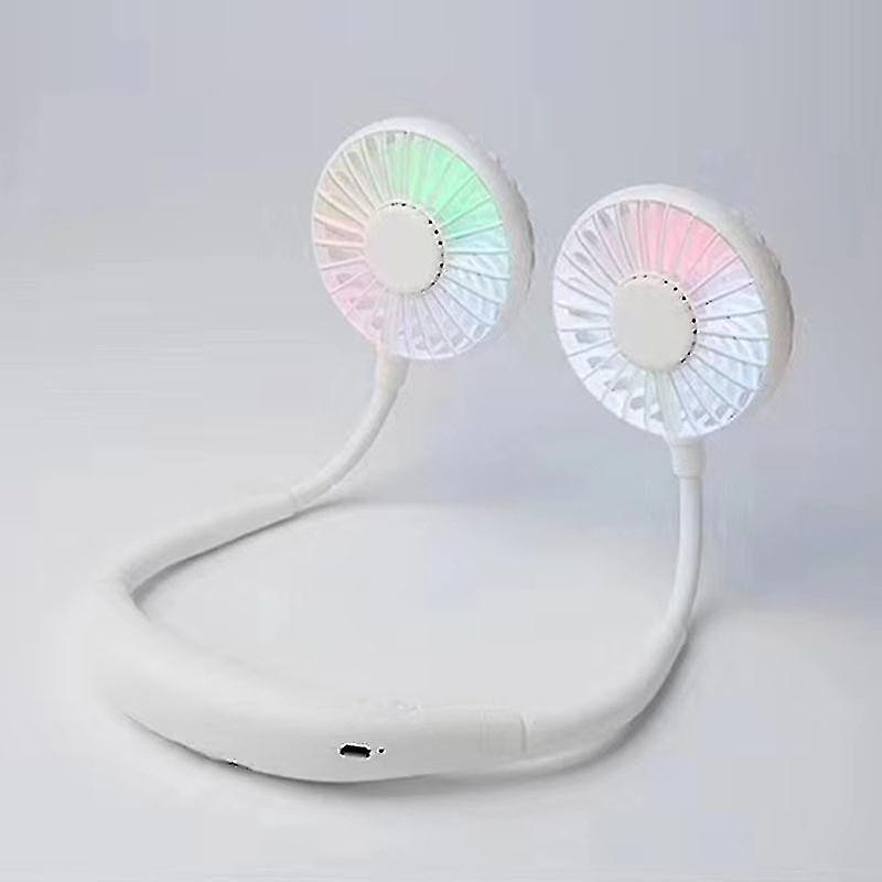 Hanging Neck Fan Lazy Hanging Neck Small Fan With Light Led Lights