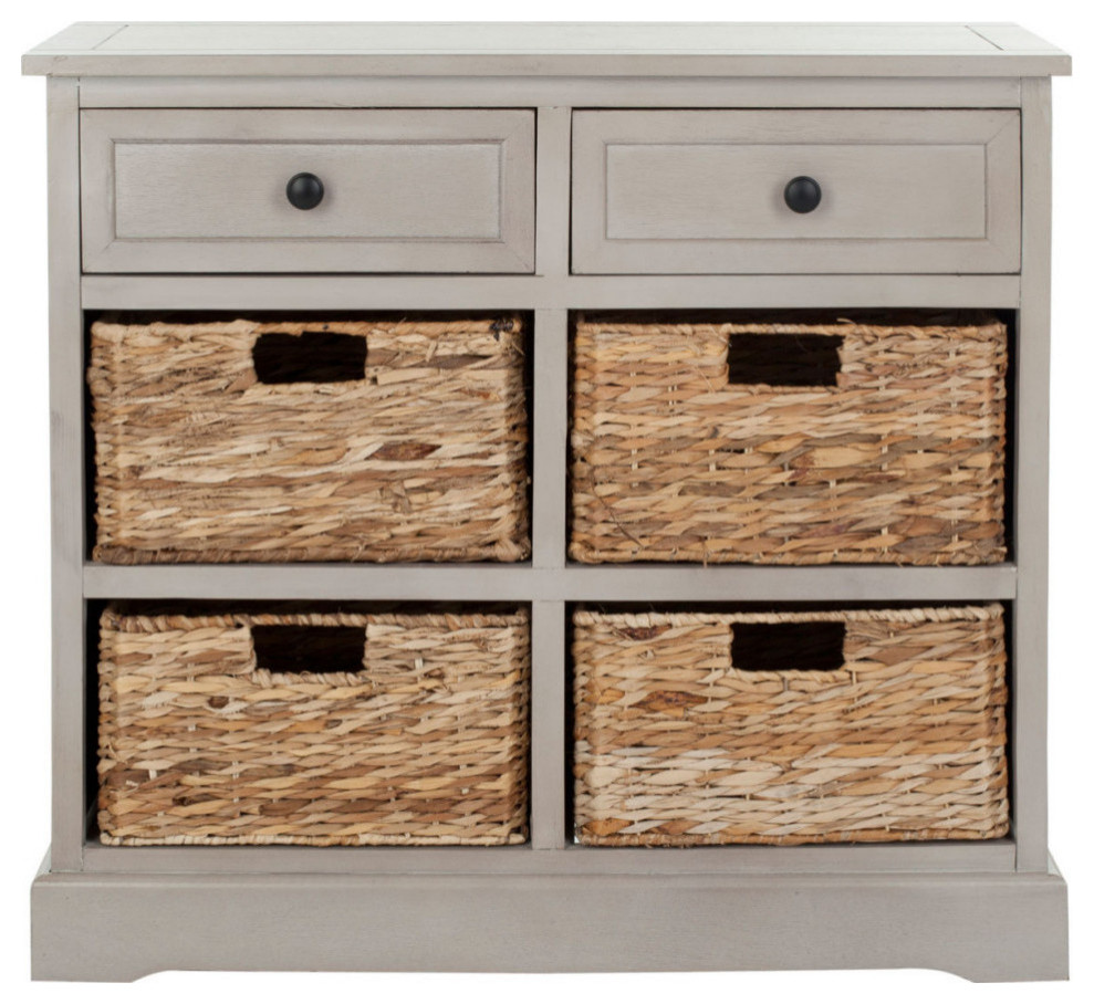 Mitzy Storage Unit  Vintage Gray   Tropical   Accent Chests And Cabinets   by Rustic Home Furniture Deco  Houzz