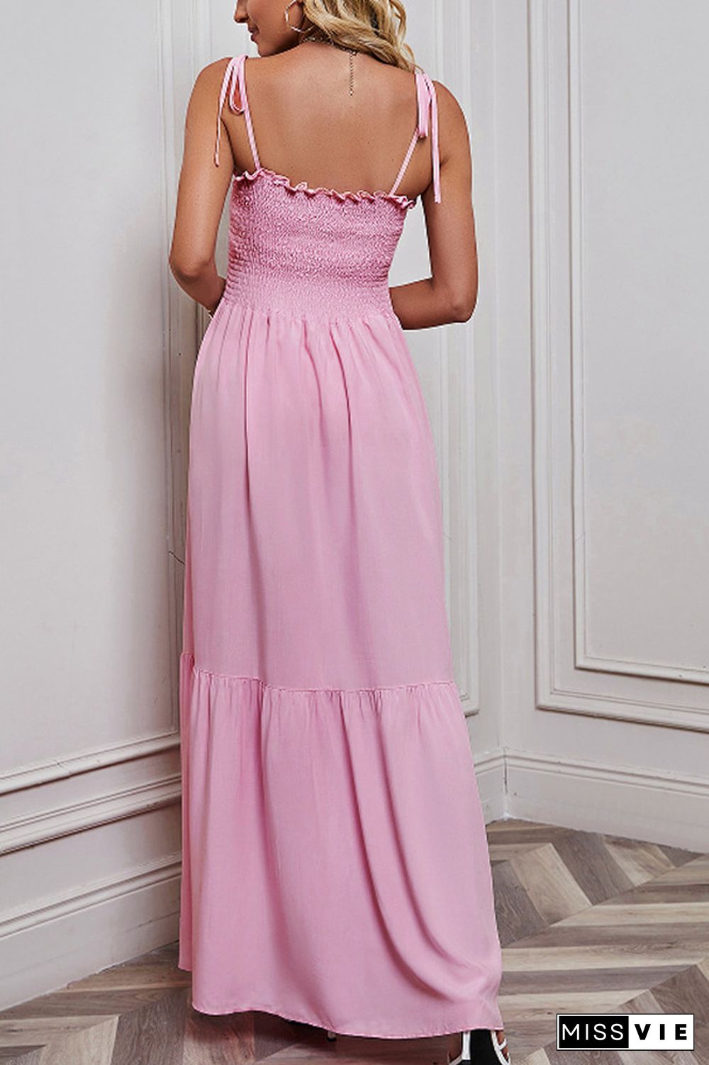 Plain Spaghetti Straps Maxi Dress