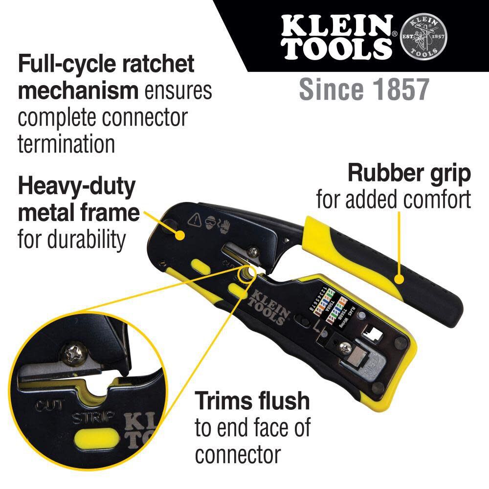 Klein Tools Pass-Thru Modular Crimper VDV226110 from Klein Tools