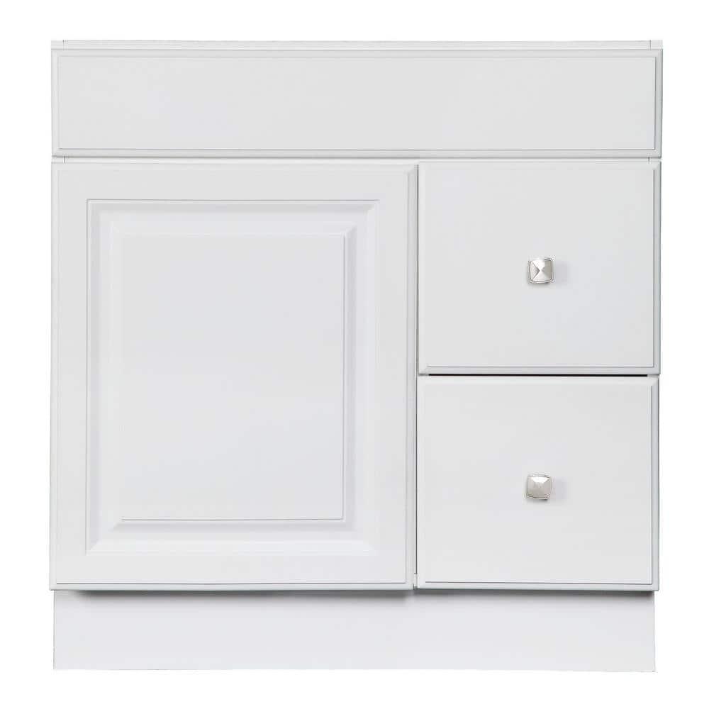 Design House Wyndham 30 in W x 18 in D Unassembled Bath Vanity Cabinet Only in White SemiGloss