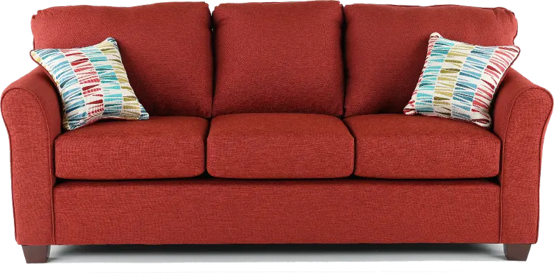 Wall St. Red Sofa