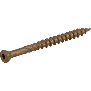 Everbilt #8 x 2 in. Star Drive Trim Head Exterior Wood Screws 5 lbs.-Box (815-Piece) 117363