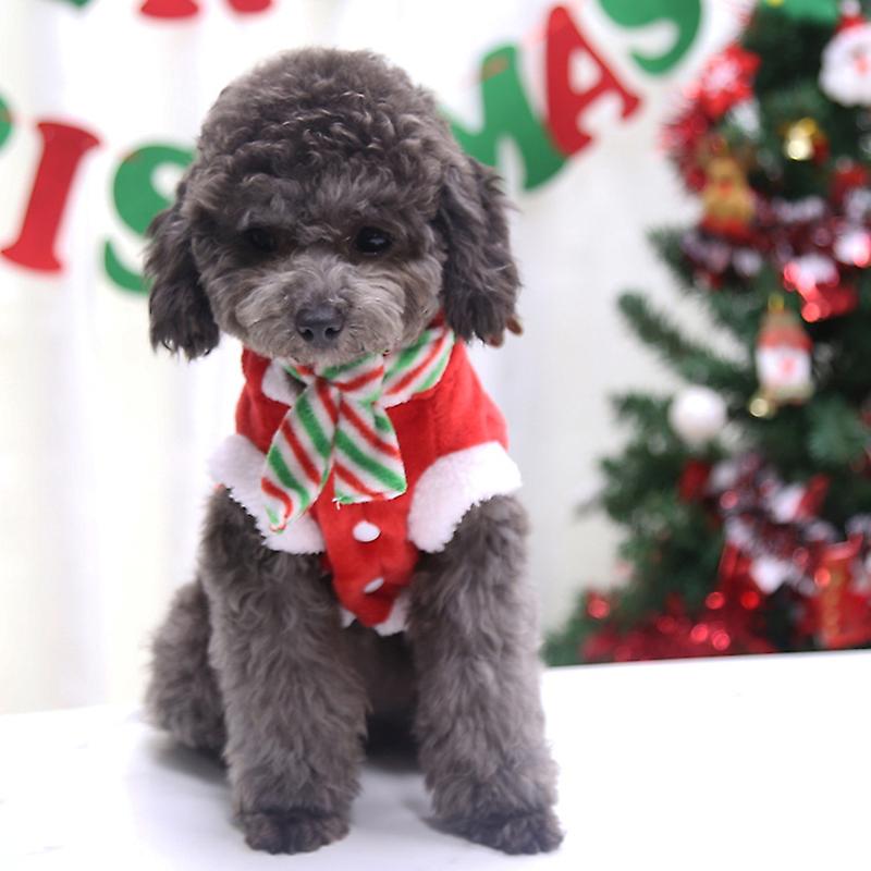 Christmas Pet Clothes Cute Santa Claus Christmas Tree Dog Coat Costume Autumn Winter Pets Clothes For Small Dogs Pet Supplies