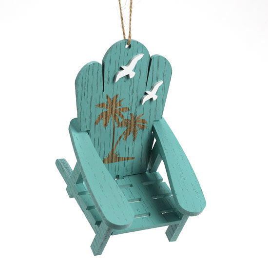 Glenhaven Green Beach Chair Ornament