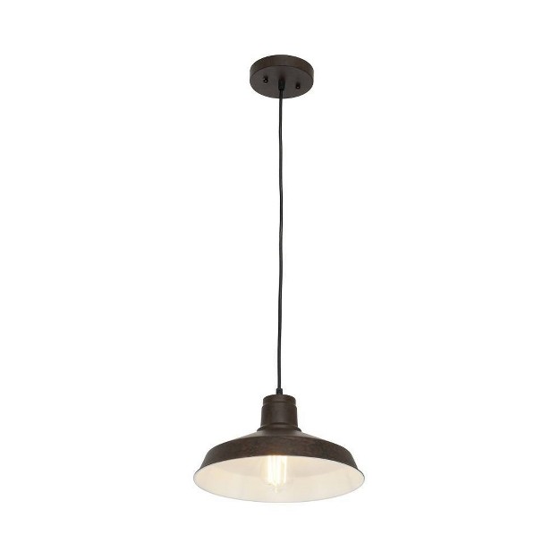 Metal Shade Pendant Ceiling Light Bronze Cresswell Lighting