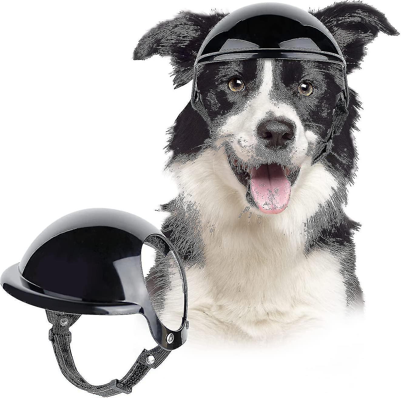 Dog Helmet Pet Motorcycle Helmet With Ear Holes And Adjustable Strap For Cats， Small， Medium-large Dogs