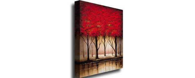 X 24 quot Serenade In Red By Rio Trademark Fine Art