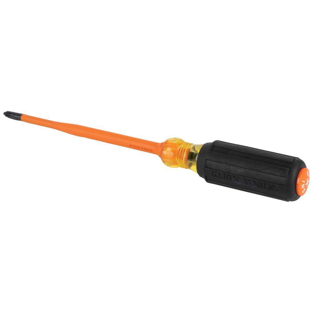 Klein Tools #2 Phillips 6 in. Slim-Tip 1000-Volt Insulated Screwdriver 6936INS