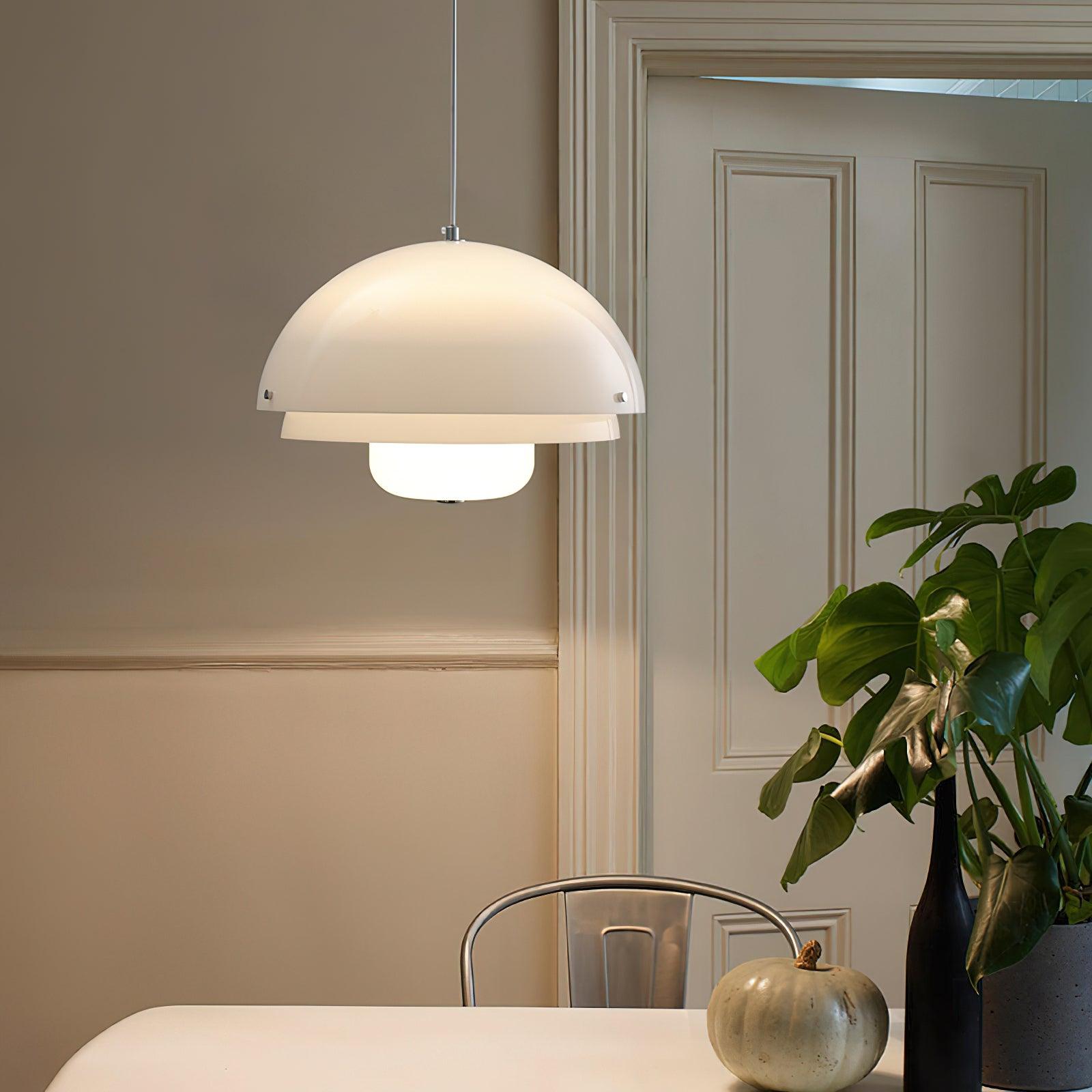 Milk White Layer Pendant Lamp