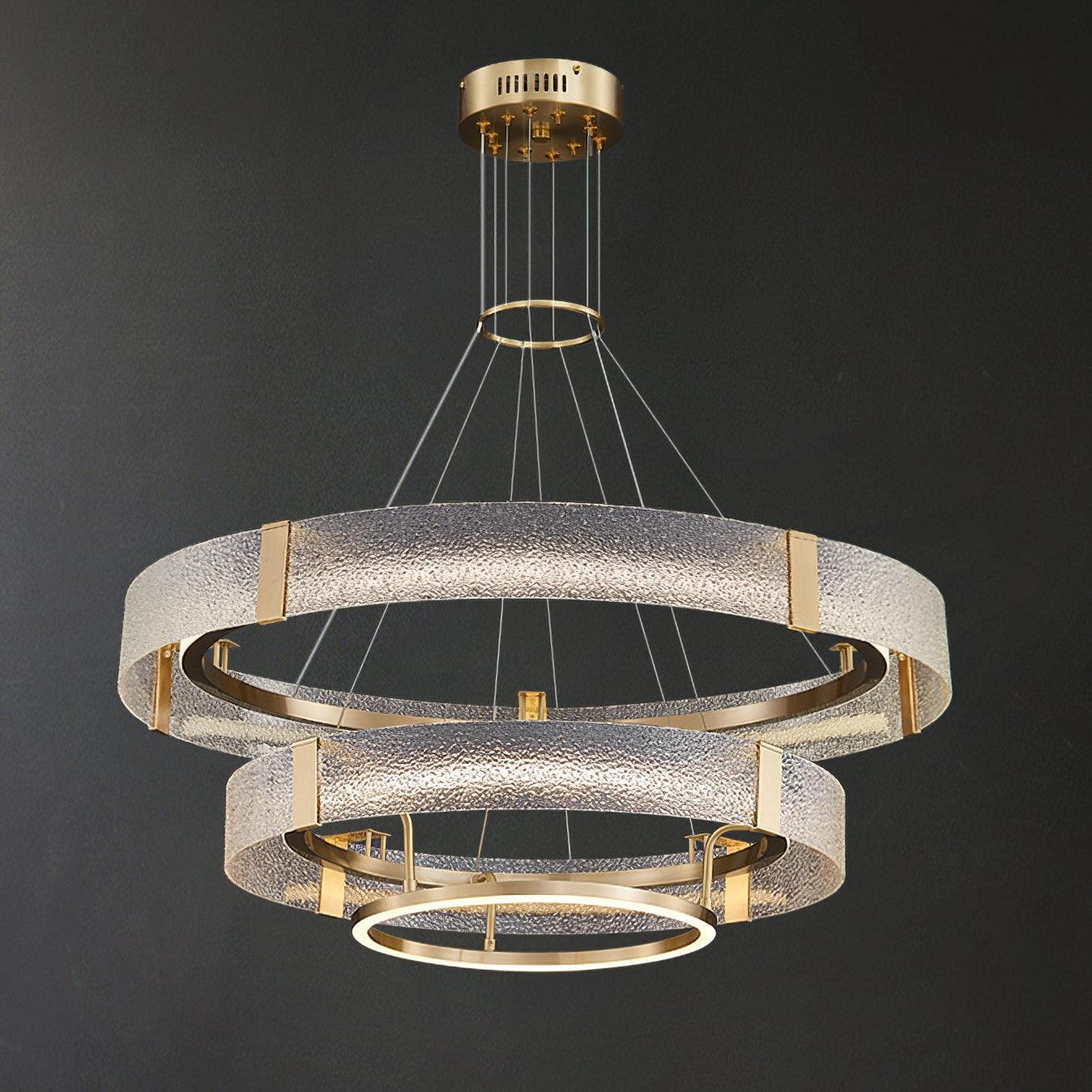 Ripple Glass Chandelier